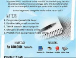 Workshop  Jurnalisme Online Solo Jawa Tengan